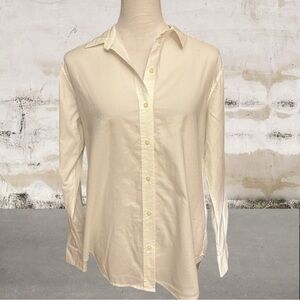 Everlane Off White Women's Button Down Shirt Size 8